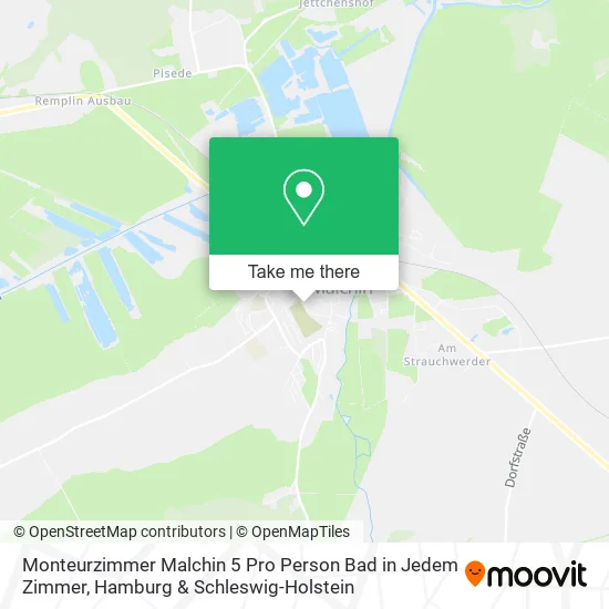 Карта Monteurzimmer Malchin 5 Pro Person Bad in Jedem Zimmer