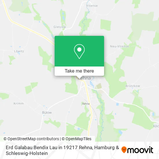 Карта Erd Galabau Bendix Lau in 19217 Rehna