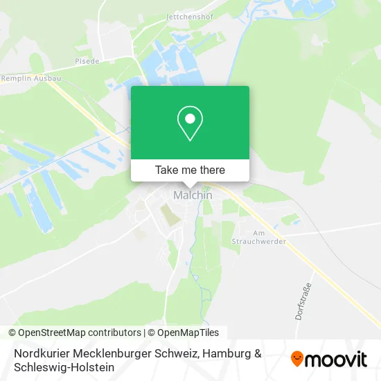 Карта Nordkurier Mecklenburger Schweiz