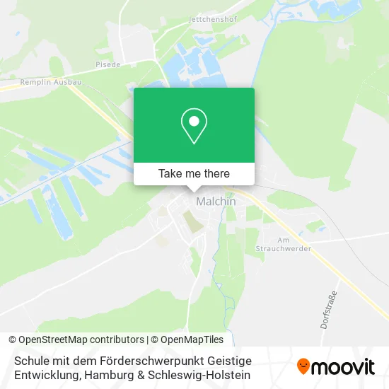 Карта Schule mit dem Förderschwerpunkt Geistige Entwicklung