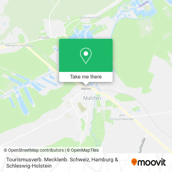 Карта Tourismusverb. Mecklenb. Schweiz