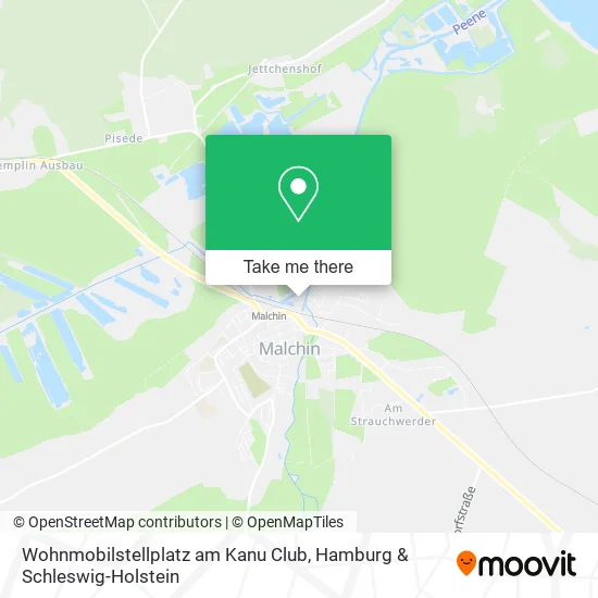 Карта Wohnmobilstellplatz am Kanu Club
