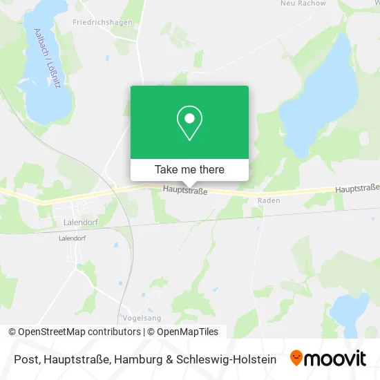 Карта Post, Hauptstraße