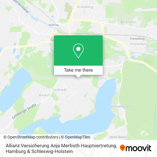 Карта Allianz Versicherung Anja Merboth Hauptvertretung