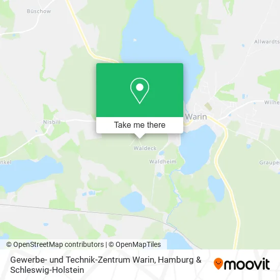 Карта Gewerbe- und Technik-Zentrum Warin