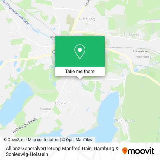 Карта Allianz Generalvertretung Manfred Hain