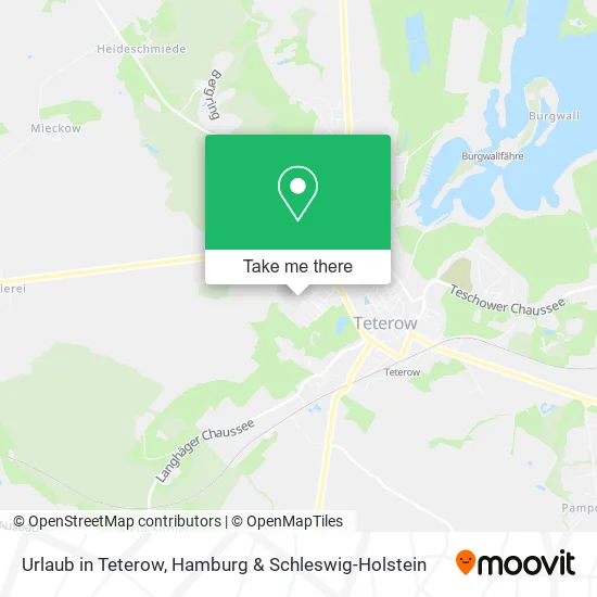 Карта Urlaub in Teterow