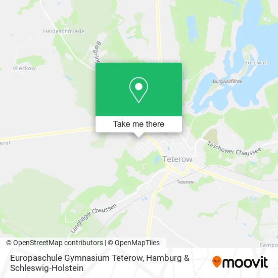 Карта Europaschule Gymnasium Teterow