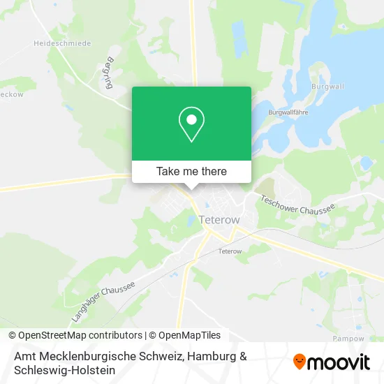 Карта Amt Mecklenburgische Schweiz