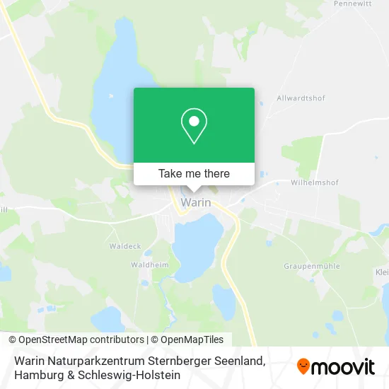 Карта Warin Naturparkzentrum Sternberger Seenland