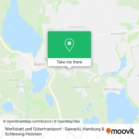 Werkstatt und Gütertransport - Sawacki map