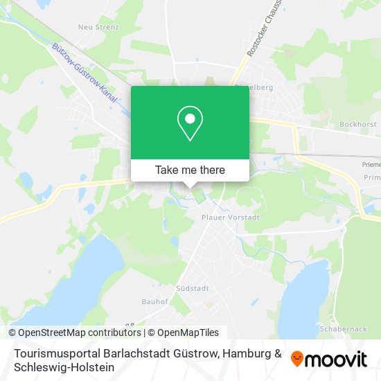 Tourismusportal Barlachstadt Güstrow map