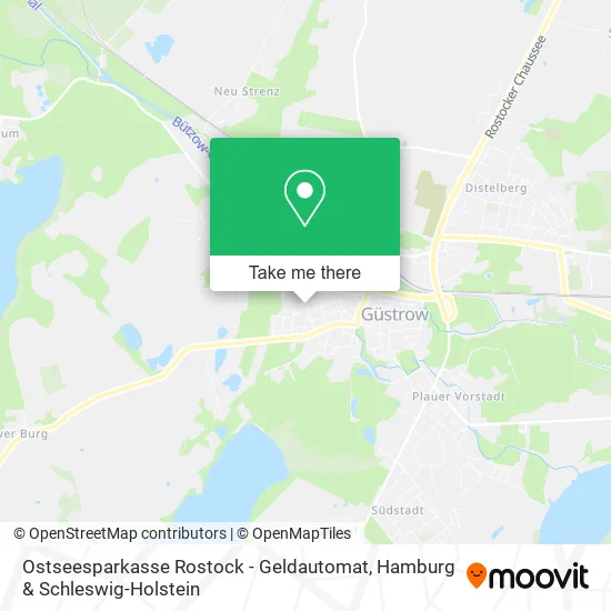 Карта Ostseesparkasse Rostock - Geldautomat