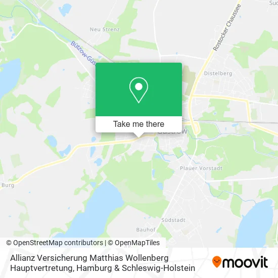 Карта Allianz Versicherung Matthias Wollenberg Hauptvertretung