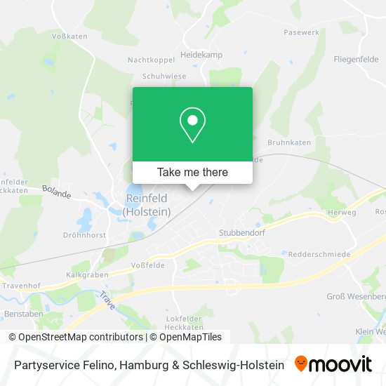 Partyservice Felino map