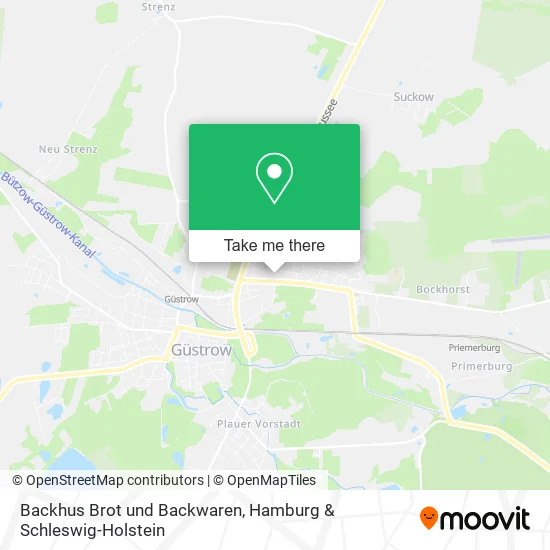 Карта Backhus Brot und Backwaren
