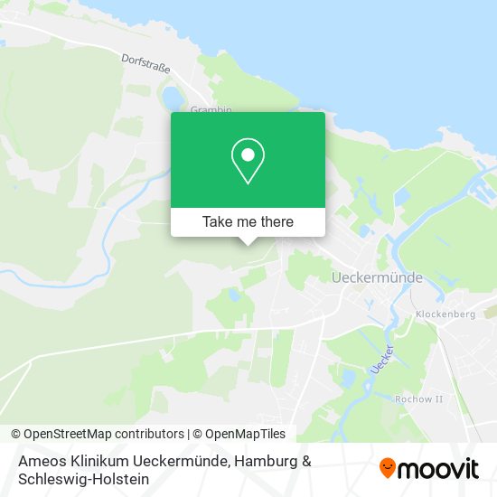Ameos Klinikum Ueckermünde map