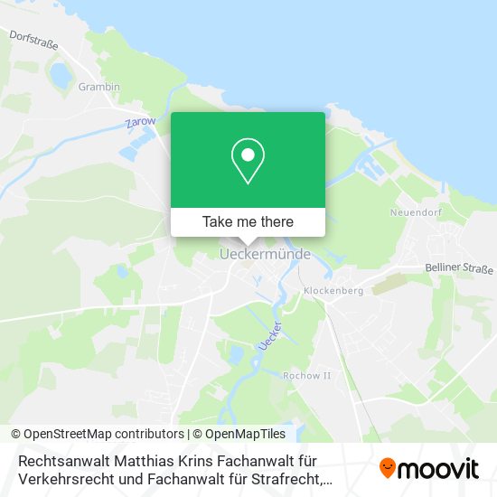 Rechtsanwalt Matthias Krins Fachanwalt für Verkehrsrecht und Fachanwalt für Strafrecht map