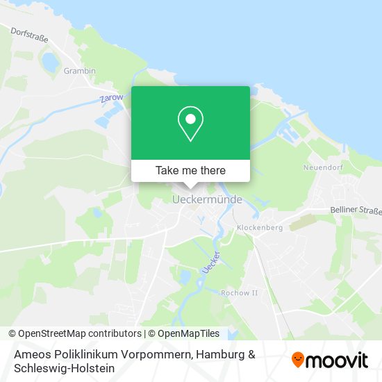 Ameos Poliklinikum Vorpommern map