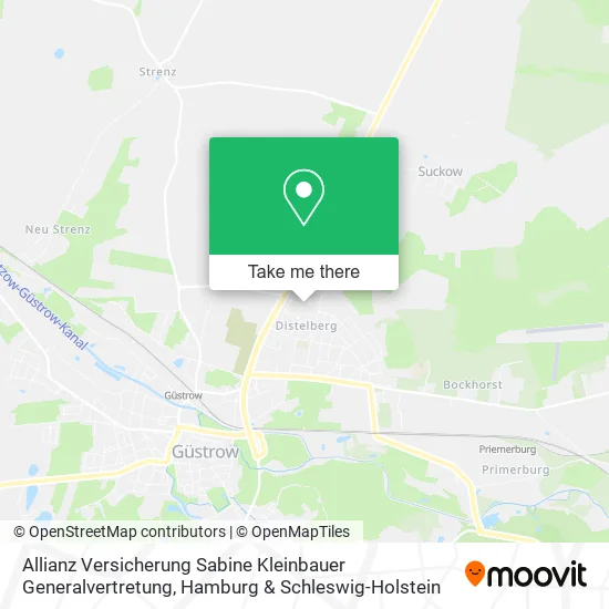 Карта Allianz Versicherung Sabine Kleinbauer Generalvertretung