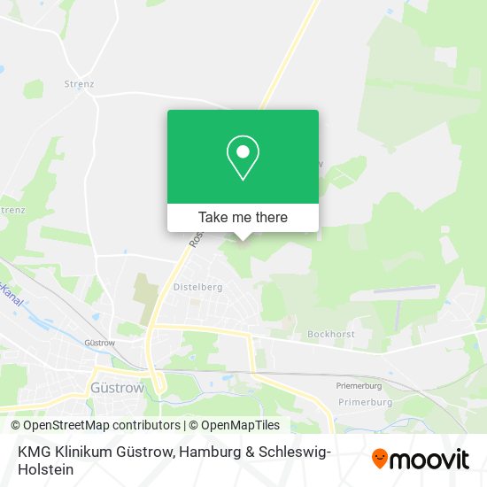 KMG Klinikum Güstrow map