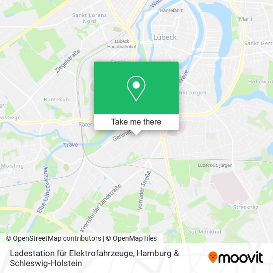 Ladestation für Elektrofahrzeuge map