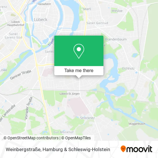 Карта Weinbergstraße