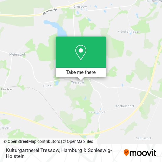 Kulturgärtnerei Tressow map