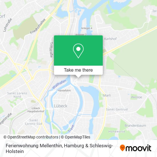 Ferienwohnung Mellenthin map