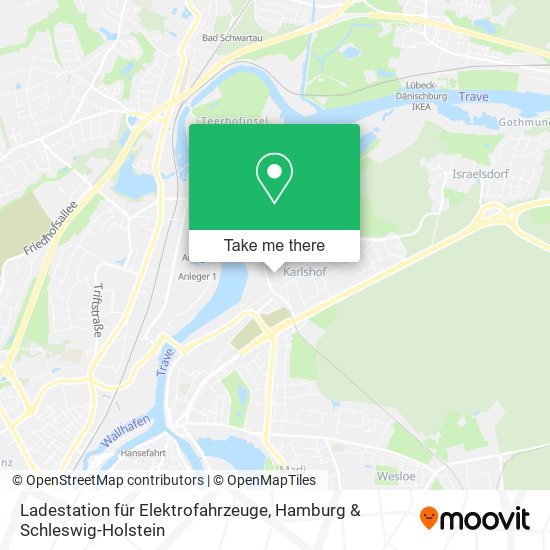 Ladestation für Elektrofahrzeuge map