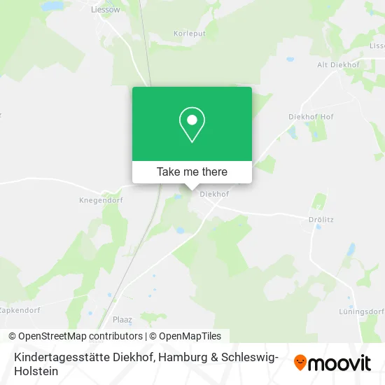 Карта Kindertagesstätte Diekhof