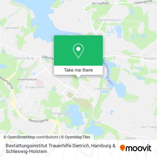 Bestattungsinstitut Trauerhilfe Dietrich map