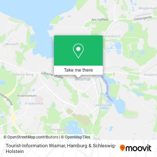 Tourist-Information Wismar map