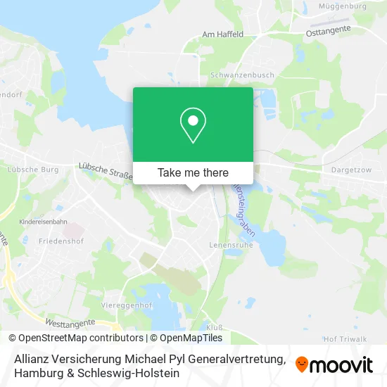 Карта Allianz Versicherung Michael Pyl Generalvertretung