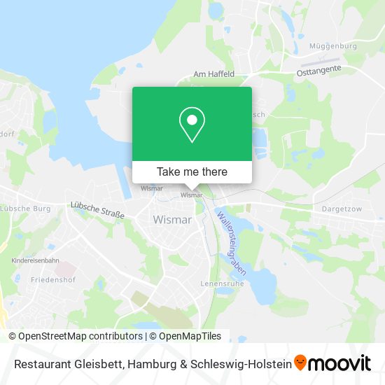 Restaurant Gleisbett map