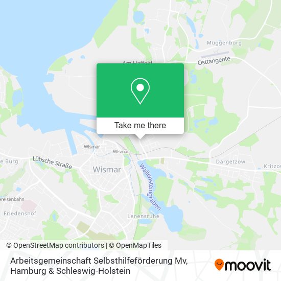 Карта Arbeitsgemeinschaft Selbsthilfeförderung Mv