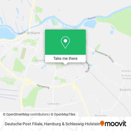 Карта Deutsche Post Filiale