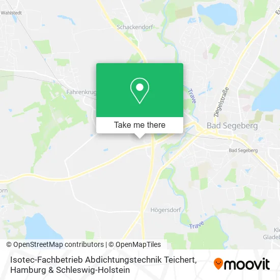 Карта Isotec-Fachbetrieb Abdichtungstechnik Teichert