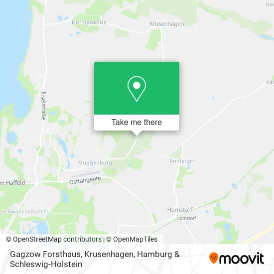 Gagzow Forsthaus, Krusenhagen map