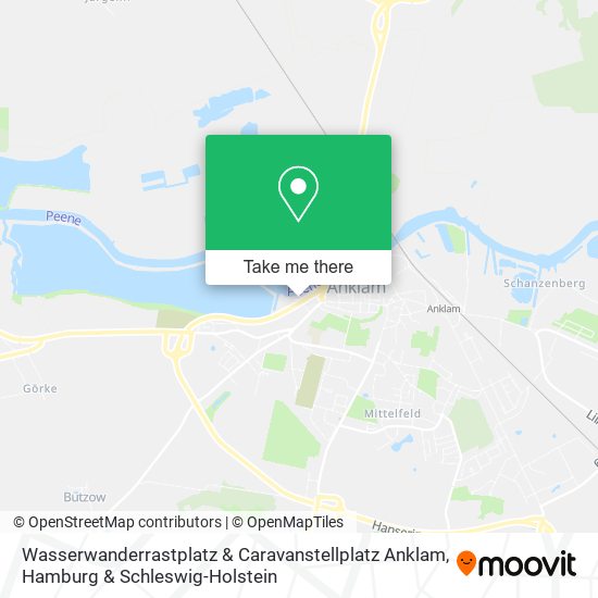 Карта Wasserwanderrastplatz & Caravanstellplatz Anklam