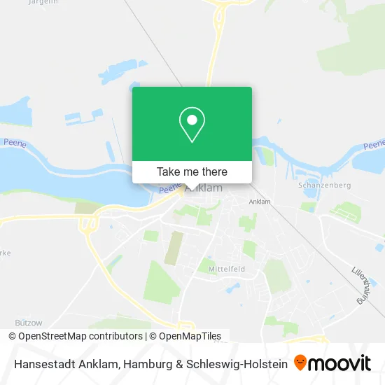 Карта Hansestadt Anklam