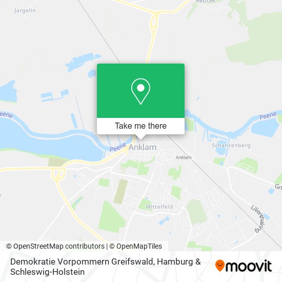 Demokratie Vorpommern Greifswald map