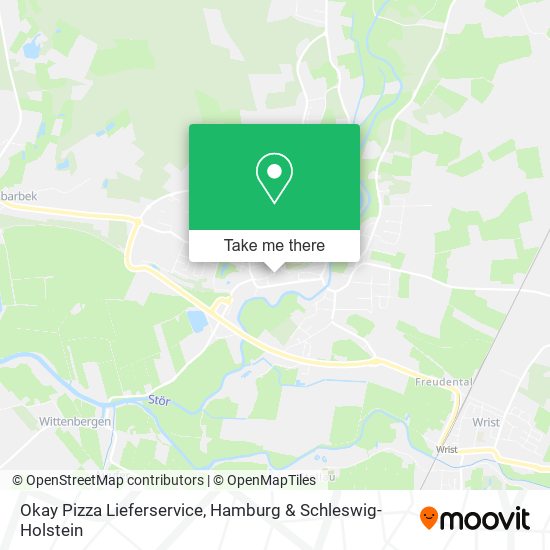 Okay Pizza Lieferservice map