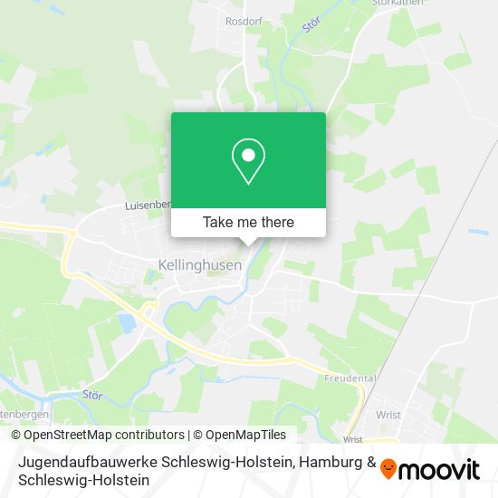 Jugendaufbauwerke Schleswig-Holstein map