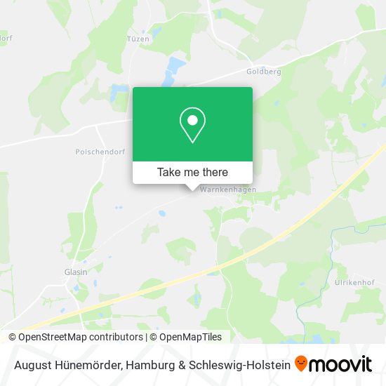 August Hünemörder map