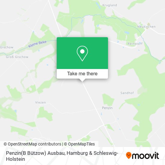 Penzin(B Bützow) Ausbau map