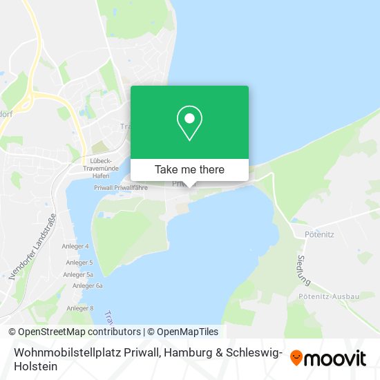 Wohnmobilstellplatz Priwall map