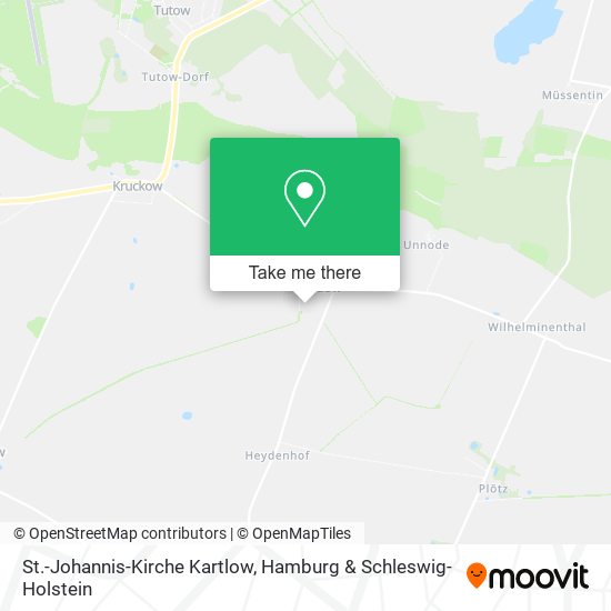 St.-Johannis-Kirche Kartlow map