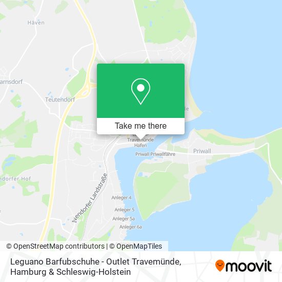Leguano Barfubschuhe - Outlet Travemünde map