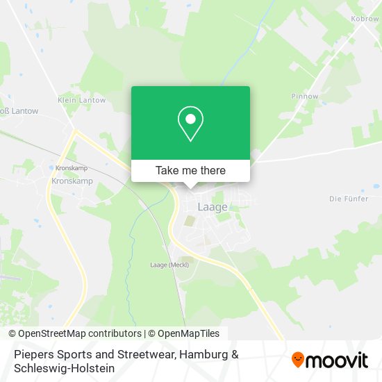 Piepers Sports and Streetwear map